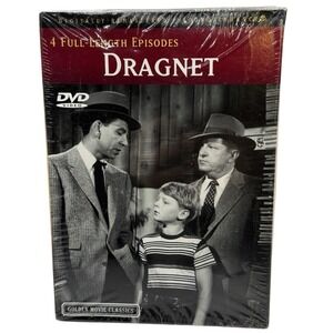 Dragnet 4 Full-Length Episodes DVD Jack Webb Golden Movie Classic NEW SEALED